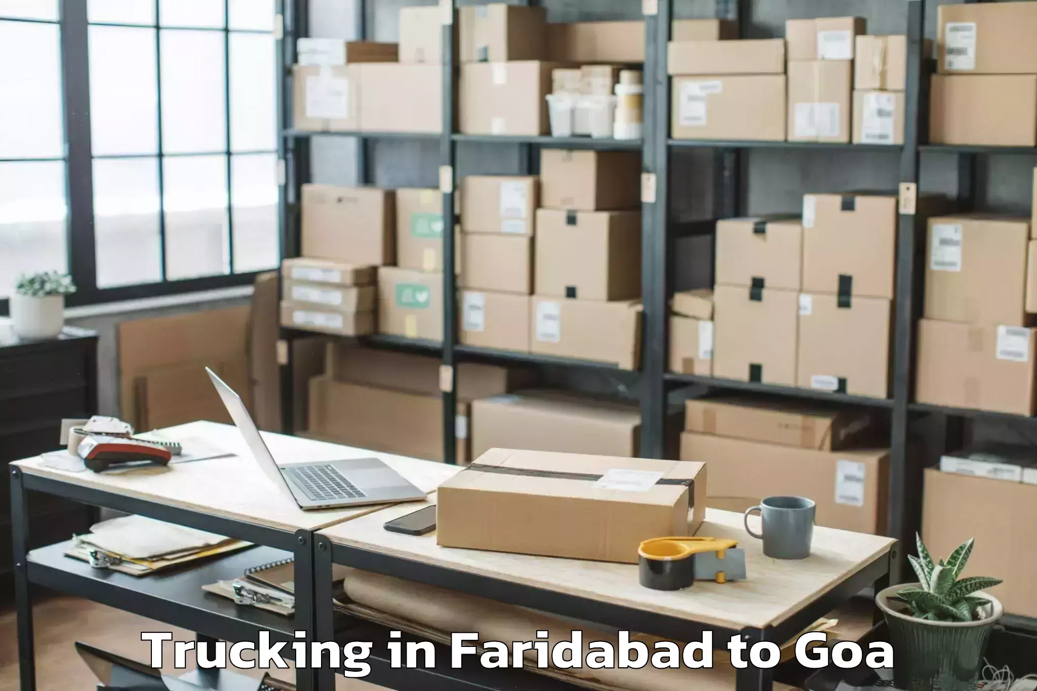 Leading Faridabad to Canacona Trucking Provider